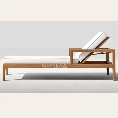 Wholesale Teak Wood Chaise Lounge Contemporary Garden Chaise Lounge Chair Cushions