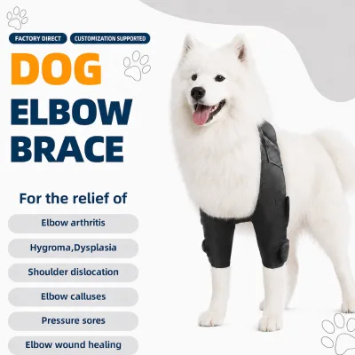 Flexible Polyester Elastic Straps Left Right Fit Dog Elbow Brace Pet Calluses Wound Outdoor Mobility Protective Gear