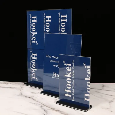 Acrylic Sign Holder Display Promotion Leaflet Acrylic Table Stand Sign Holder