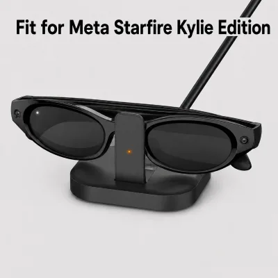 Charging Stand for Meta Glasses Starfire Kylie Edition, Compact USB-C Desktop Charging Dock for Ray-Ban Meta Smart Glasses