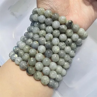 Natural High Quality Polished Labradorite Round Bead Carvings Healing Gemstone Crystal Bracelets Healing Meditation