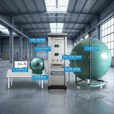 Integrating Sphere for LED Bulb High-Precision Fast Spectral Analysis System Machine with PLC Core Components 1 Year Warranty