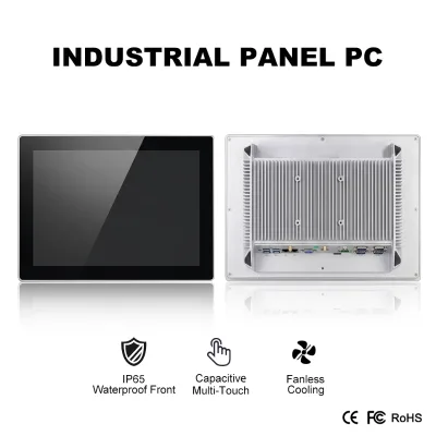 Intel J6412 10th Gen Core I5 15.6/21.5/8/10.1/17/23.8 Inch Wide-Temperature Industrial Touch Panel PC 2xDDR4 RAM SSD Storage