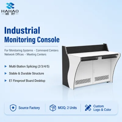 Commercial Furniture Command Center Monitoring Room Console for Efficient Workflow Management