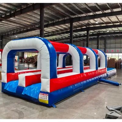 Double Lane Inflatable Water Slide Commercial Grade Slip and Slide Inflatable Blow Up Water Slide for Kids Adults Backyard