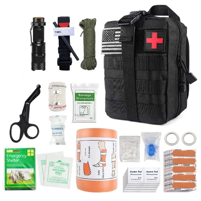 Wholesale Tactical Rip-Away Durable High Quality Medical Bag Emergency Molle Pouch Doctor First Aid Kit Utility Ifak