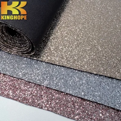 Factory Stock: Chunky Glitter Leather and Iridescent Glitter PU Material for Sneaker Uppers and Handbags