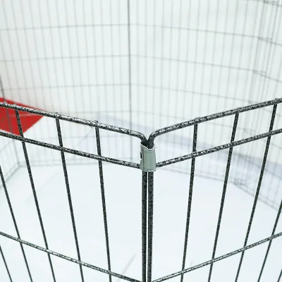 Modular Steel Pet Bed & Dog Cage Enclosure with Free Combinable Design for Indoor Use