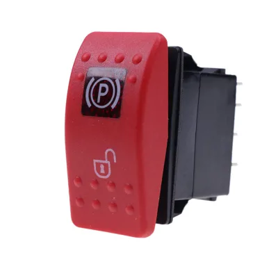 Automotive Off-Road Vehicle Modification Switch; 9-Pin 3-Position Self-Locking Reset Rocker Switch