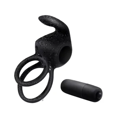 Male Wear Vibration Ring 10 Frequency Clitoral Stimulation Co-vibration Ring Lock Sperm Ring Adult Products