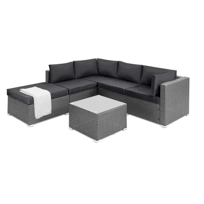 Professional Factory Modern Rattan Conversation Patio Set Outdoor Patio Furniture Garden Sofa Set