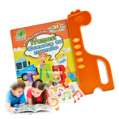 Children Spanish and English Spanish Study Phonetic Abc Sound Book Children Interactive Toy