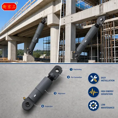 Best Price Good Quality No Leakage Viscous Fluid Bridge Damper for House VFD Damper Bridge Vibration Isolation Viscous Damper