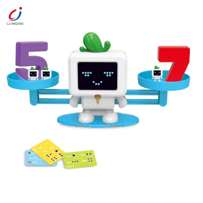 Chengji Toys Board Games New Release Educational Cartoon Robot Enlightenment Math Scale Balance Preschool Educational Toys