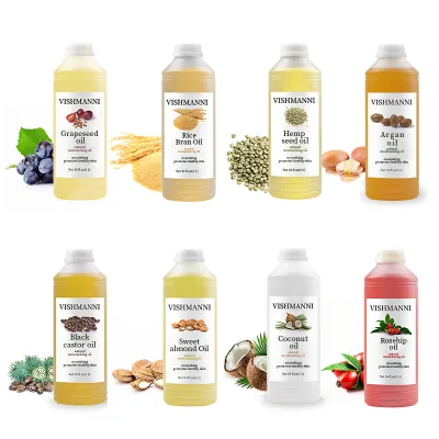 Organic Natural 100% Carrier Oil Vitamin E Batana Jojoba Rosehip Sweet Almond Pumpkin Seed Skincare Base Oil for Massage