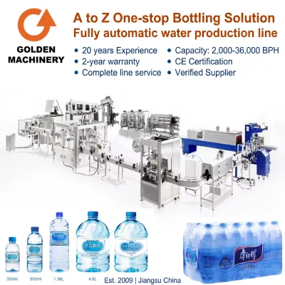 PET Bottle Filling Line Package with All-in-One Water Treatment System Complete Bottling Plant for Middle East Desert Climate