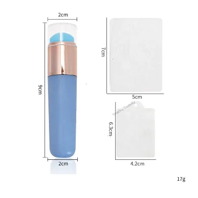 Factory Direct Reusable Silicone Nail Smudging Brush Multipurpose Powder Gradient Effect Soft Head Stamper for Stamping Nail Art