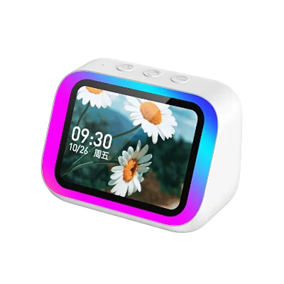 Popular Design Portable Smart Speaker Alarm Clock LED Display Board Gift Home Light Decoration Smart Speaker