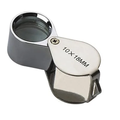 10x 18mm Jewelers Loupe Magnifying Glass for Diamond Gemstone Testing Jewellery Inspection BM-MG6037
