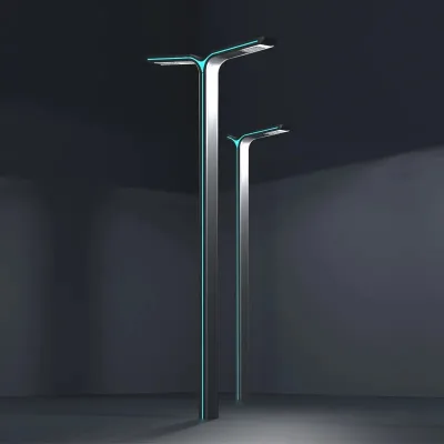 Customizable Outdoor LED Garden Light Aluminum Pathway Post Top Single Double Arms IP65 Electric Solar/Ac Power Landscape 6000K
