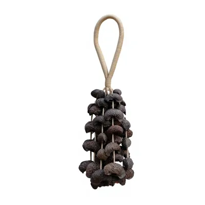 Yunyu Natural Plant-Shell Crescent Moon Rattle & Wind Chime Handcrafted White Noise for Healing