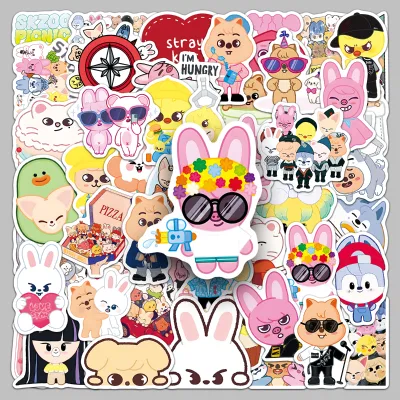 50pcs Factory Personalized DIY Custom Cartoon Cute SKZOO Healing-themed Stickers for Journals and Notebooks