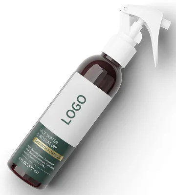 Private Label Rice Water & Brewed Rosemary Spray Hair Growth Serum Mist Strengthen Moisturize  Thicken Hair Sprays Treatment