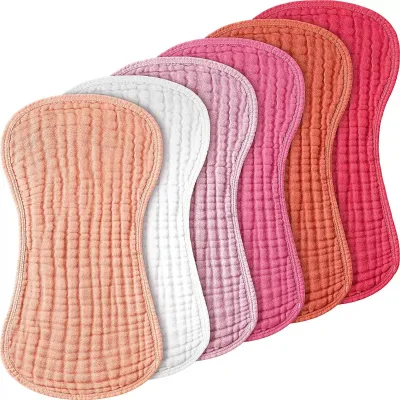 Absorbent Baby Feeding Burping Cloth OEM Accepted, Muslin Burp Cloth