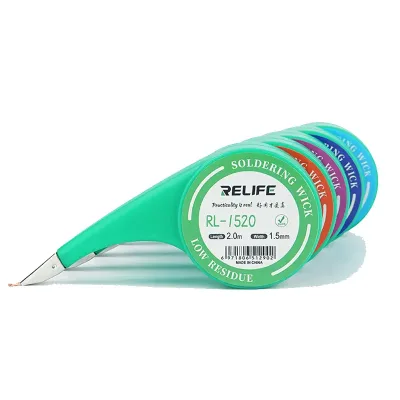 RELIFE RL-1520 2020 2520 3020 3520 Powerful Wick Soldering Wire Is Suitable for Repairing PCB Welding Soldering Remover Tool