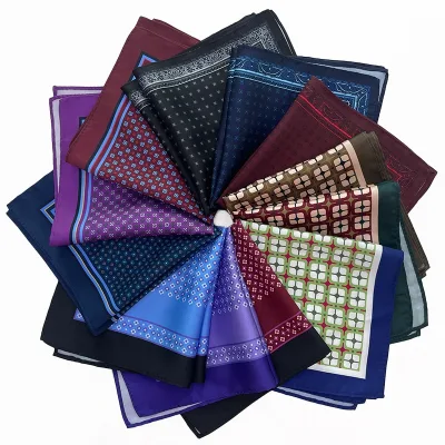 Wholesale Top Selling Pocket square Bundle Men 33*33cm Digital Print Top Quality Pocket square Wedding Hanky Factory