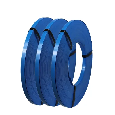 China Customized Cold Rolled Steel Painted Corrosion Protection Wear Resistance Heavy Goods Packaging Fixing Belt High Tensile