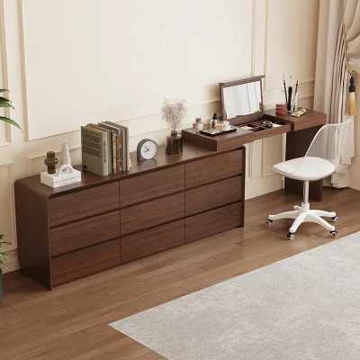 High-End Custom Wholesale Dressing Table Set with 9 Storage Drawers OEM & ODM Supplier Vanity Table