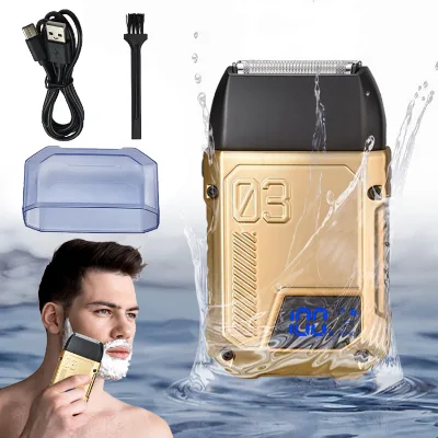 Custom Electric Waterproof Magnetic Hair Shaver Heads Shaver Blade Gold 7D Head Shaver Heads