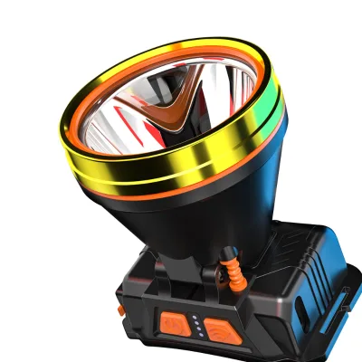 Running Camping Degrees Led Headlight Multifunction Battery 5modes Usb Charging Cob Red Light Headlight