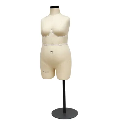 Portable Professional Half Scale Dress Form Mannequins with Head Multi-Purpose for Fashion Design
