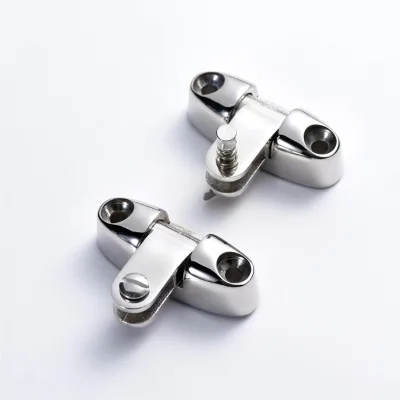 316 Stainless Steel Deck Hinge Swivel Boat Accessories Marine Hardware Universal Swivel Top Bimini Deck Hinge for Boat Fitting