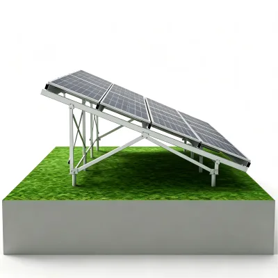 Factory Direct W Type Solar Mounting Structure with Ground Screw Foundation Easy Installation
