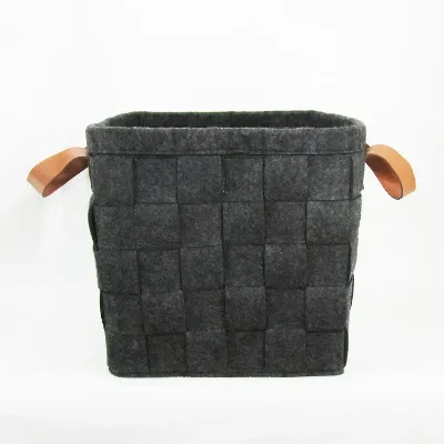 Light Folding Cool Large Size Handmade Felt Laundry Basket Suppliers