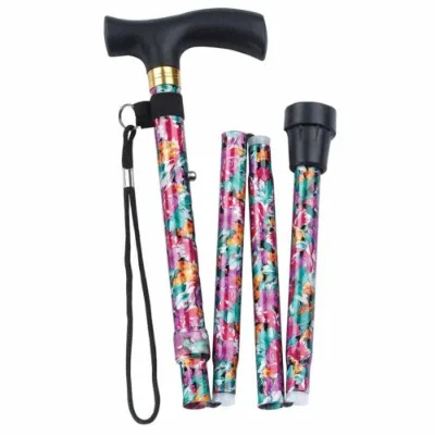 Fashion Folding Cane Collapsible Lightweight Walking Stick for Men and Women