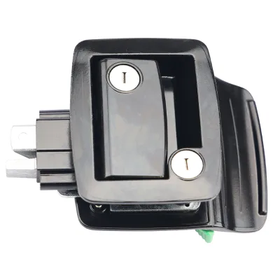 RV Door Lock Replacement with Paddle Deadbolt Alloy Camper Door Handle Latch Trailer Entry Door Lock with Keys