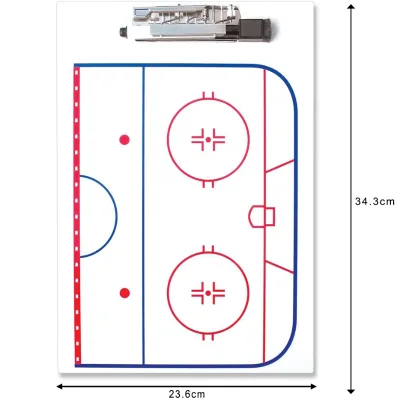 Durable Magnetic Hockey Strategy Clipboard for Professional Coaches and Teams