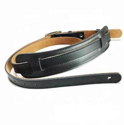 Factory Sale Guitar Strap with Pad Genuine Leather  Guitar Straps Bass Strap Musical Instrument Accessories.