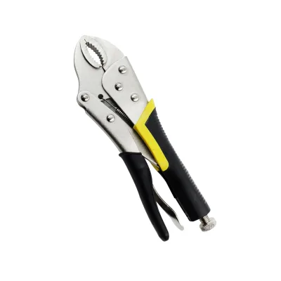 Hot Selling Household Tools Carbon Steel Locking Pliers Multifunctional 10"curved Jaw Pliers Straight Jaw Pliers