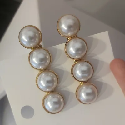 Women Pearl Hairpins,Half Pearls Decoration Hair Clips for Girls