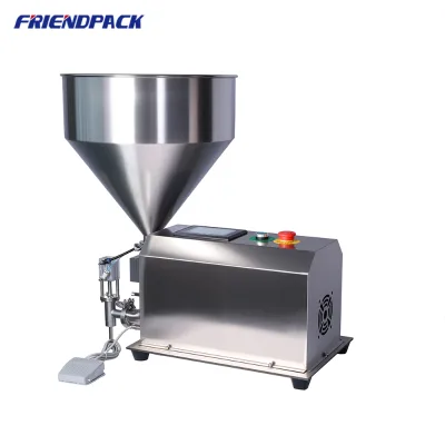 High Quality 30L Hopper Juice Engine Oil Honey Tomato Sauce Filling Machine Semi Automatic Pneumatic Gear Pump Filling Machine