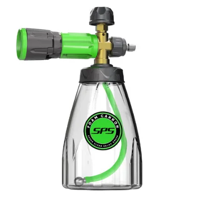 OEM Heavy Duty Brass M22 and 1/4 Quick Connect Transparent Bottle Foam Lance Best Spray Foam Gun Liquid Soap Foam Cannon