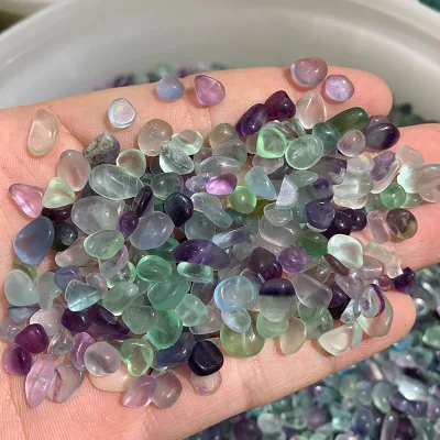 Wholesale Crystal Stones Colorful Fluorite Gemstones Tumbled Stones for Healing