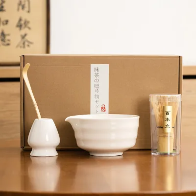 Wholesale Customized Matcha Set Cute Matcha Tea Whisk Bowl Accessories Kit Set Matcha Tools Set with Special Design Gift Box