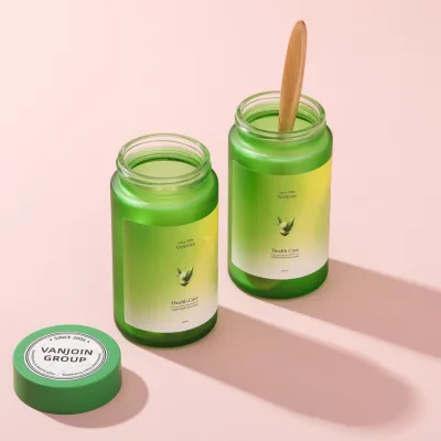 150ml 5oz Frosted Borosilicate Glass Candy Storage Jar Smell Proof Child Resistant Straight Sided Supplements Glass Jar with Lid