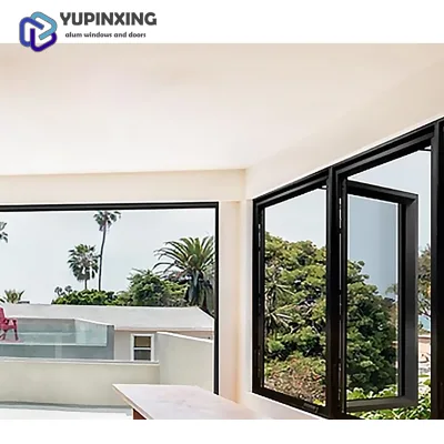 Slimline Aluminium Floor-to-Ceiling Rotatable French Style Tinted Glass Pivot Door for Ethiopia Construction Market